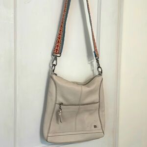 Cute The Sak Leather Purse Crossbody Removable Guitar Strap Vintage